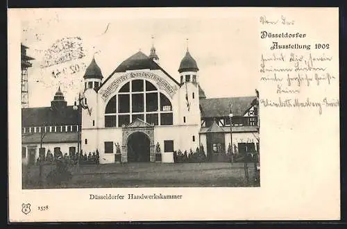 AK Düsseldorf, Ausstellung 1902, Düsseldorfer Handwerkskammer