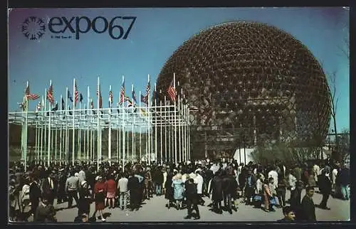 AK Montreal, Expo67, Pavillon des Etats-Unis, Ausstellung