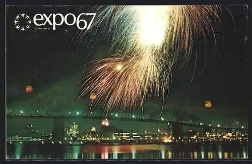 AK Montréal, Expo 1967, Fireworks across Dolphin Lake