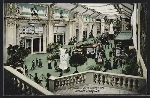 AK Bruxelles, Exposition 1910, Section Francaise
