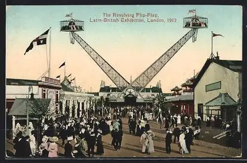 AK London, Latin-British Exhibition 1912, The Revolving Flip-Flap