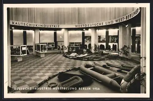AK Berlin, Deutsche Industrie-Ausstellung 1956, Kautschukindustrie