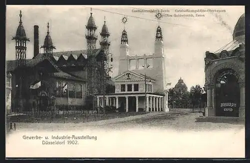 AK Düsseldorf, Industrie- & Gewerbe-Ausstellung 1902, Gasmotorenfabrik-Deutz