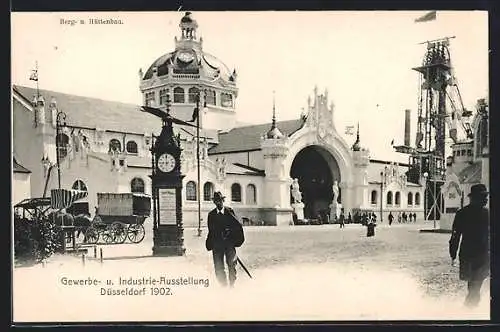 AK Düsseldorf, Gewerbe- & Industrie-Ausstellung 1902, Berg- & Hüttenbau