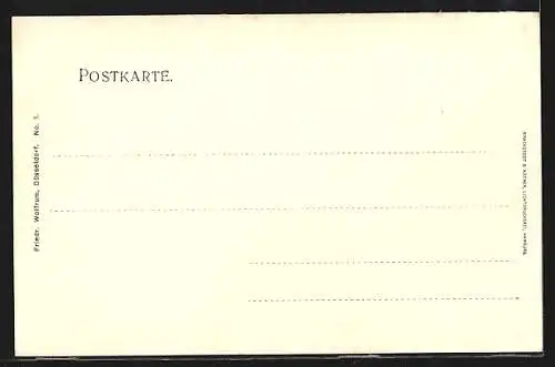 AK Düsseldorf, Gewerbe- & Industrie-Ausstellung 1902, Bau der Firma Krupp