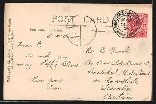 AK London, Franco-British Exhibition 1908, Cascade and Congress Hall