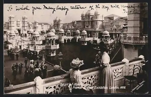 AK London, Franco-British Exhibition 1908, Court of Honour