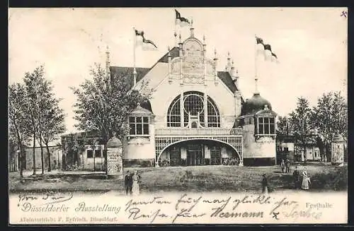 AK Düsseldorf, Düsseldorfer Ausstellung, Festhalle