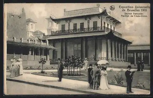 AK Bruxelles, Exposition Universelle De Bruxelles 1910, Section Francaise: Pavillon de l`Indo-Chine
