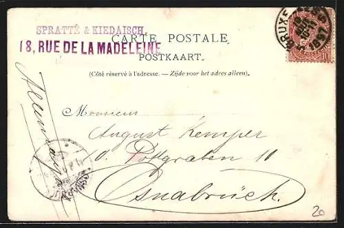 AK Bruxelles, Exposition Internationale De Bruxelles 1897, Quartier du Vieux Bruxelles