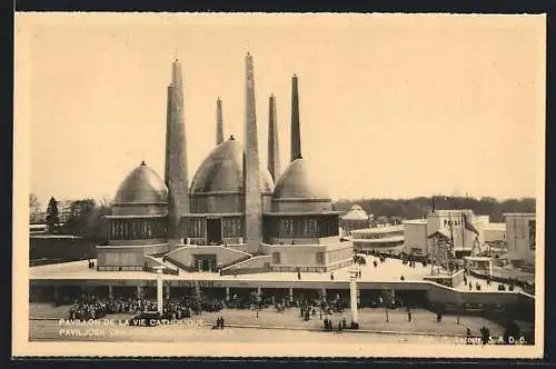 AK Bruxelles, Exposition de Bruxelles 1935, Pavillon de la Vie Catholique
