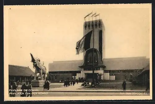 AK Bruxelles, Exposition 1935, Pavillon du Congo