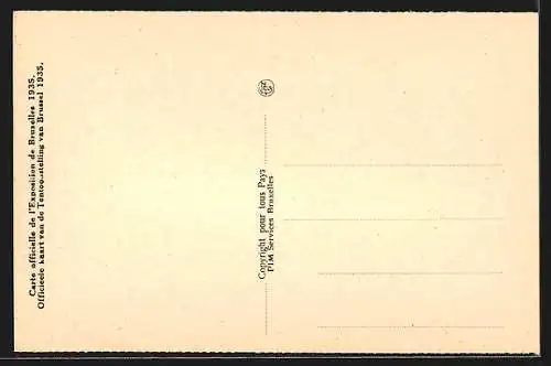 AK Bruxelles, Exposition de Bruxelles 1935, Les Fontaines de l`Allée du Centenaire