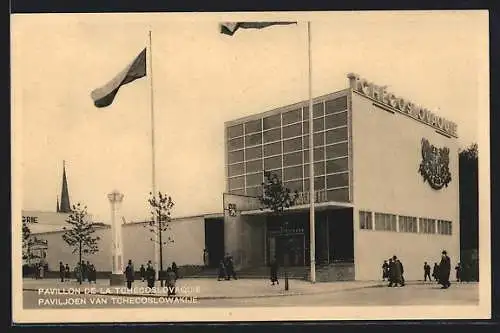 AK Bruxelles, Exposition 1935, Pavillon de la Tchécoslovaquie