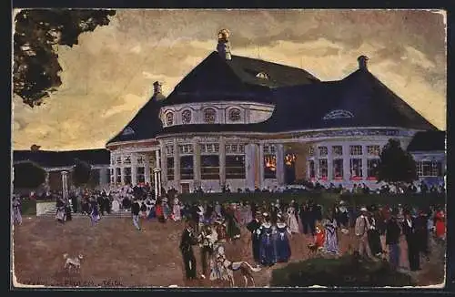 AK München, Ausstellung 1908, Das Haupt-Restaurant