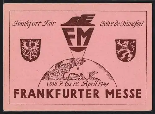 AK Frankfurt, Ausstellung Frankfurter Messe 1949, Frankfort Fair