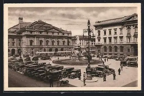 AK Milano, Piazza e Teatro alla Scala, Strassenbahn