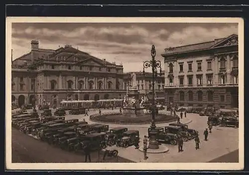 AK Milano, Piazza e Teatro alla Scala, Strassenbahn