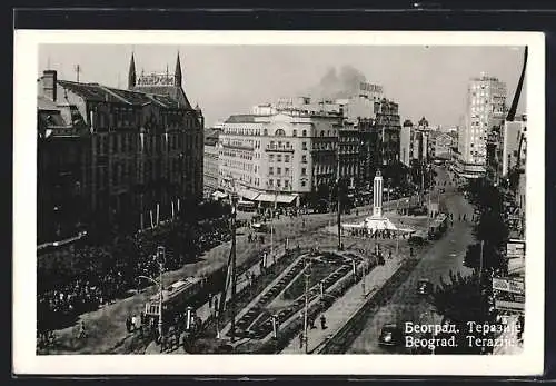 AK Belgrad, Strassenbahn, Terazije