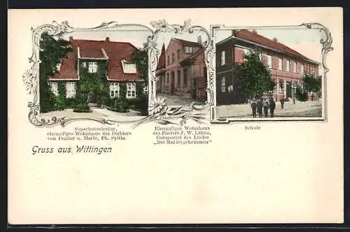AK Wittingen, Superintendentur, Ehemaliges Wohnhaus des Dichters von Psalter und Harfe, Ph. Spitta, Schule