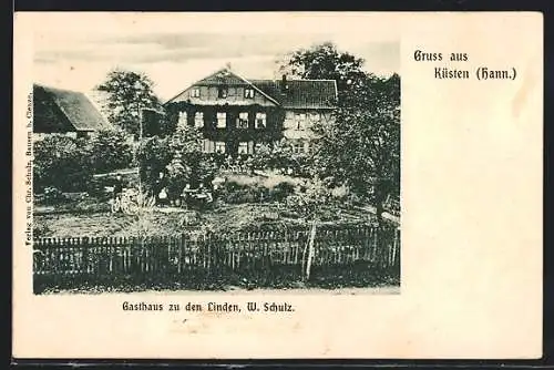 AK Küsten /Hann. Gasthaus zu den Linden W. Schulz