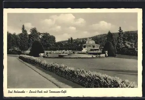 AK Bad Neuenahr, Lenne-Park mit Terrassen-Cafe