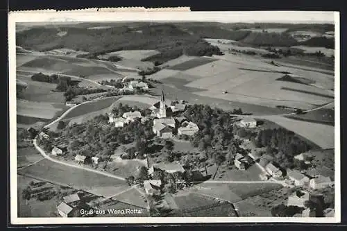 AK Weng / Griesbach, Ortsansicht, Fliegeraufnahme