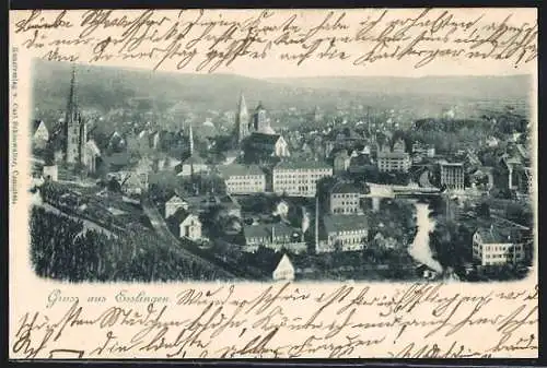 AK Esslingen / Neckar, Gesamtansicht
