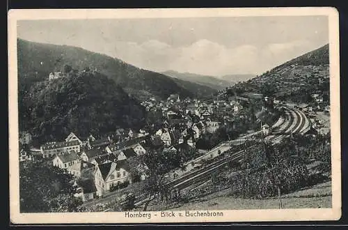 AK Hornberg / Schwarzwald, Blick v. Buchenbronn