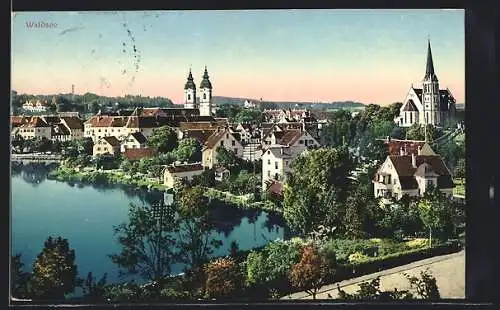 AK Waldsee / Württ., Totale des Ortes