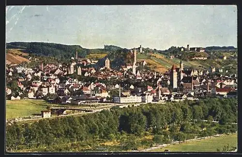 AK Ravensburg / Württ., Totalansicht mit Türmen