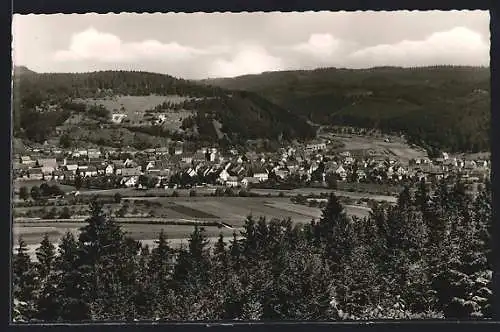 AK Möhringen / Baden, Gesamtansicht vom Berg aus