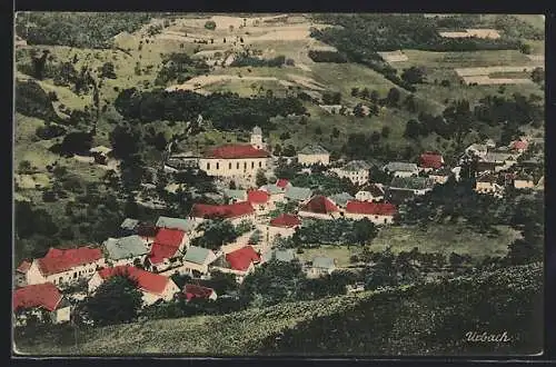 AK Urbach / Württ., Ortsansicht aus der Vogelschau