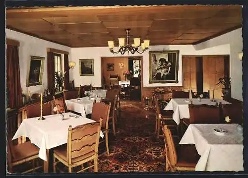 AK Elleringhausen / Olsberg, Hotel Haus Keuthen, Innenansicht