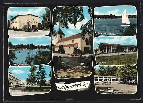 AK Lippstadt - Lipperbruch, Schulen, Kindergarten, Margaretensee