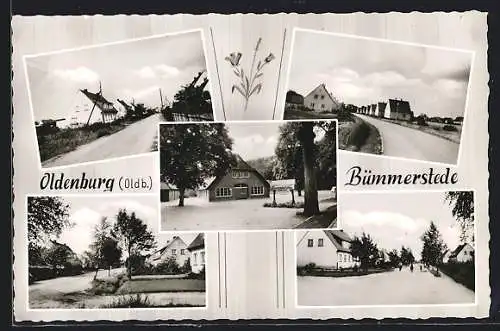 AK Oldenburg-Bümmerstede / Oldenburg, verschiedene Strassenansichten