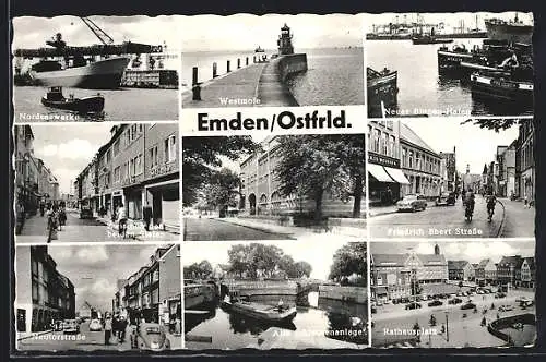 AK Emden / Ostfriesland, Neutorstrasse, Alte Schleuse, Westmole