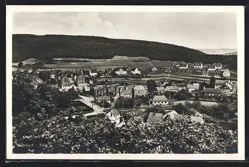 AK Wehbach /Sieg, Teilansicht mit Strassenpartie