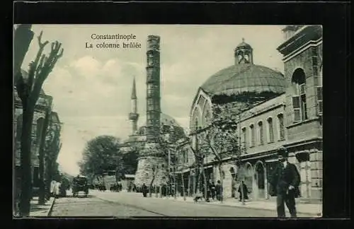 AK Constantinople, La colonne brulee
