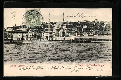 AK Constantinople, Vue de Tophane