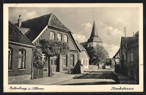 AK Rotenburg / Hann., Blick in die Kirchstrasse