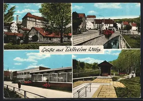 AK Talheim / Neckar, Partien am Kanal und am Park