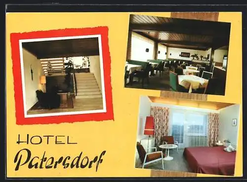 AK Patersdorf / Bayerischer Wald, Hotel-Restaurant Patersdorf, Innenansicht