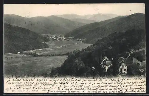 AK Güntersthal Freiburg / Freiburg, Ortsansicht aus der Ferne