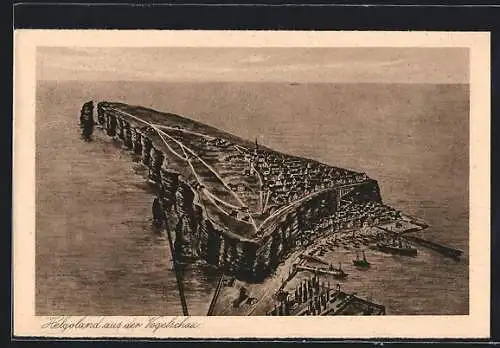 AK Helgoland, Gesamtansicht von oben