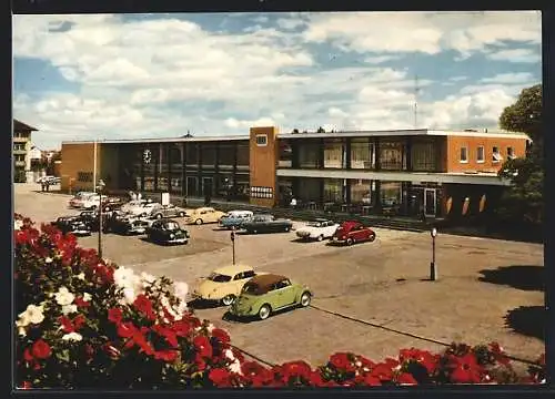 AK Landau /Pfalz, Hauptbahnhof mit Parkplatz