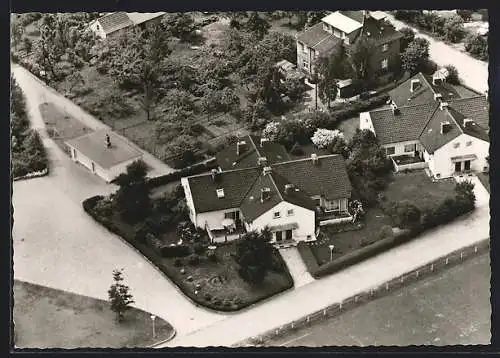 AK Misburg /Hann., Ludwig-Jahn-Strasse vom Flugzeug aus