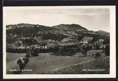 AK Kennelbach /Vorarlberg, Ortsansicht aus der Ferne