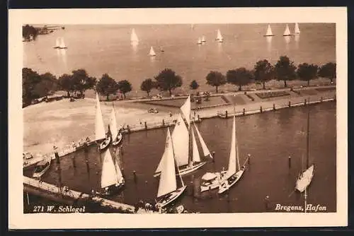 AK Bregenz, Segelboote im Hafen