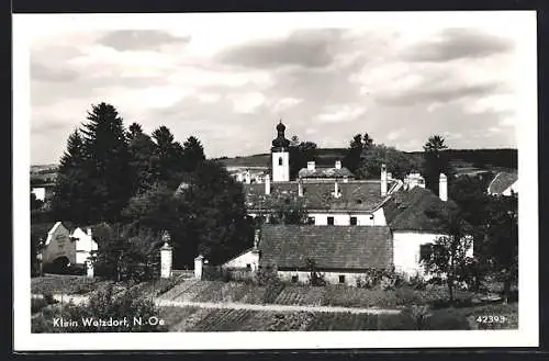 AK Klein Wetzdorf, Teilansicht mit Kirche